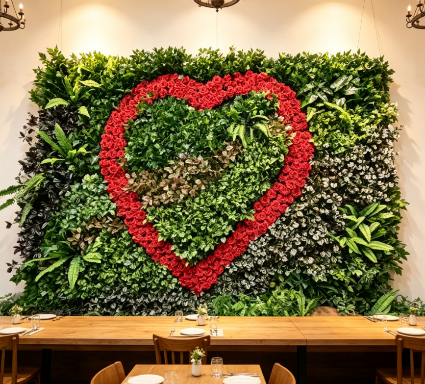 Decorative Indoor Backdrop Vertical Hedge Boxwood Wall Panels