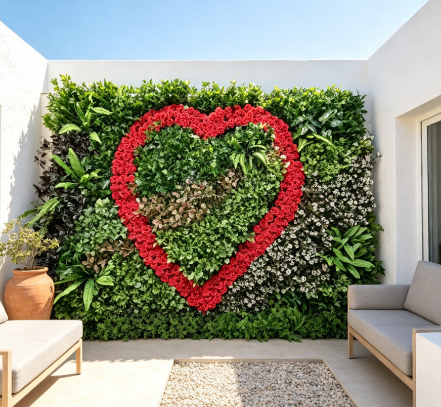 Decorative Indoor Backdrop Vertical Hedge Boxwood Wall Panels