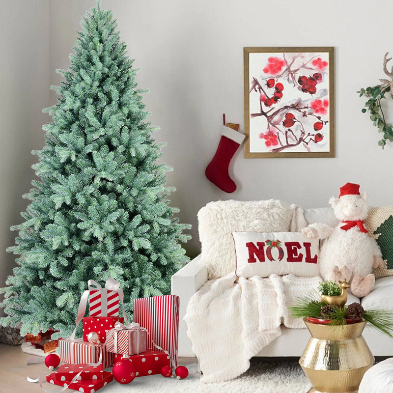 Blue Spruce Artificial Christmas Tree with Silvery Blue Tips