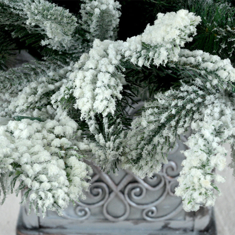 Duchess Flock Artificial Christmas Tree with Frosted Green Branches