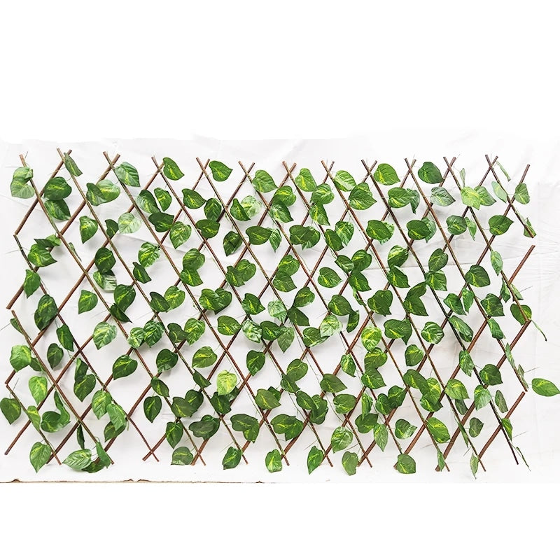 Expandable Ivy Privacy Trellis Wooden Willow Fence Panel