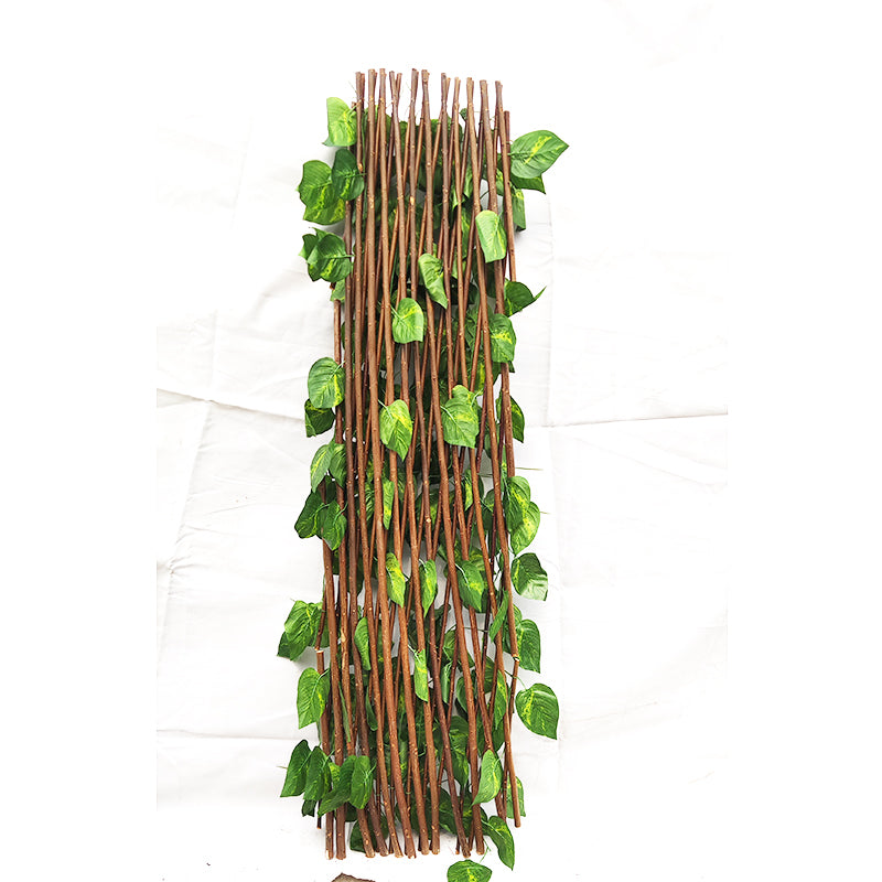 Expandable Ivy Privacy Trellis Wooden Willow Fence Panel