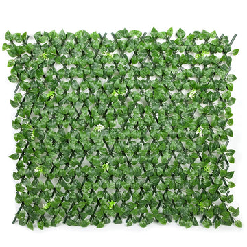 Extendable Artificial Trellis Hedges Green Wall Screen Panel
