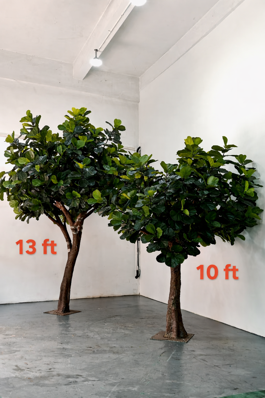 Artificial Fiddle Leaf Fig Tree 13 FT Indoor Display