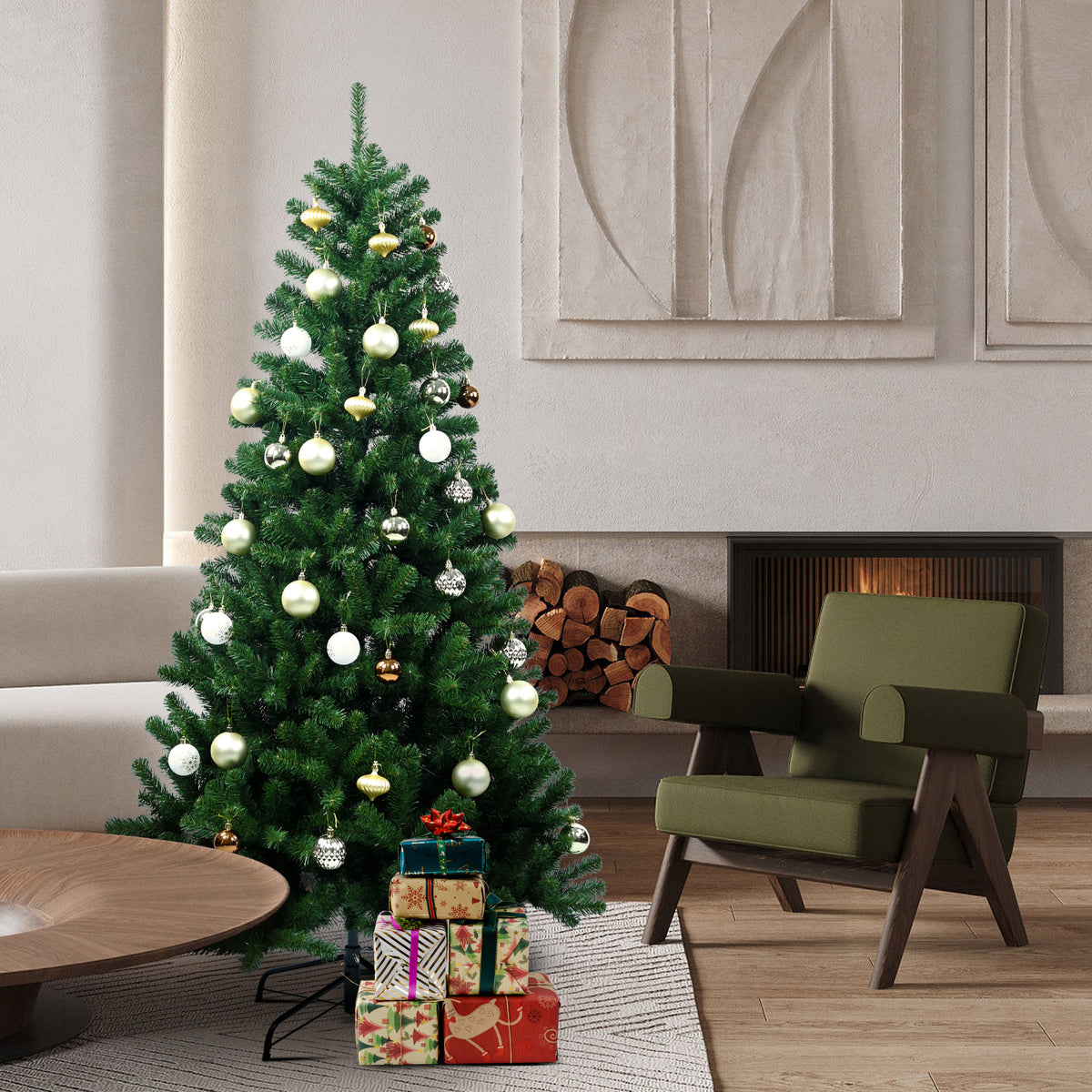 Flocked Norway Spruce Christmas Tree for Seasonal Installations