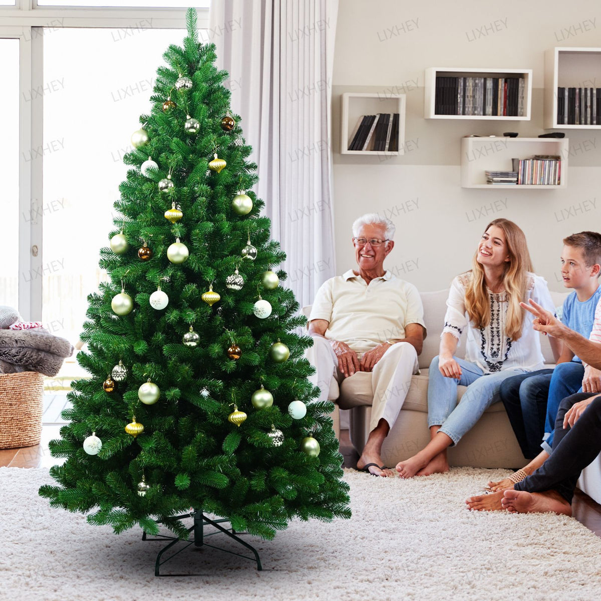 Flocked Norway Spruce Christmas Tree for Seasonal Installations