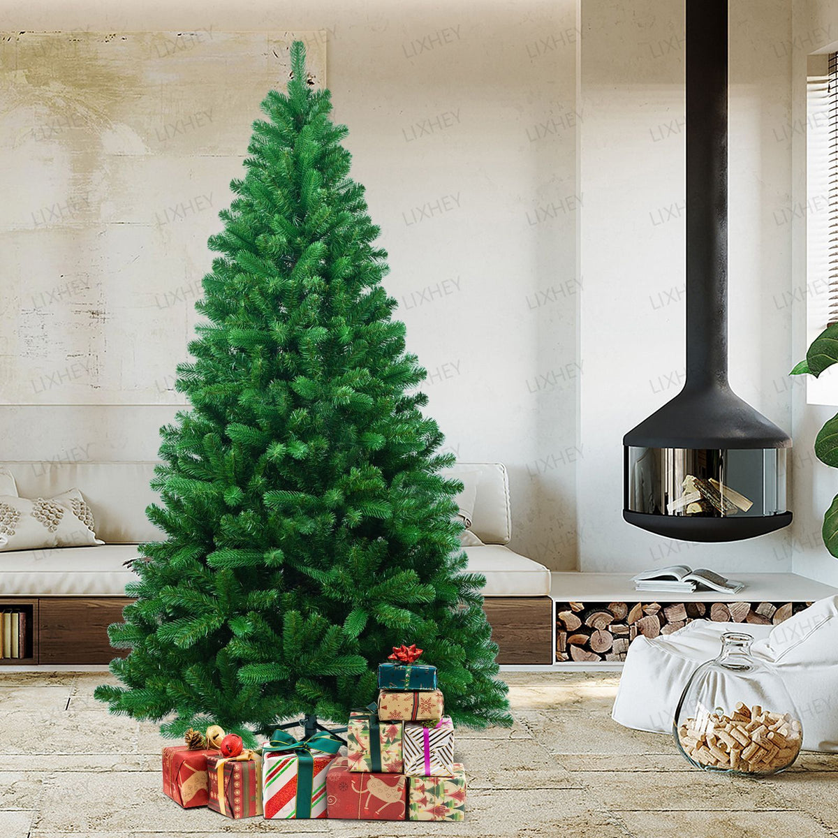 Flocked Norway Spruce Christmas Tree for Seasonal Installations