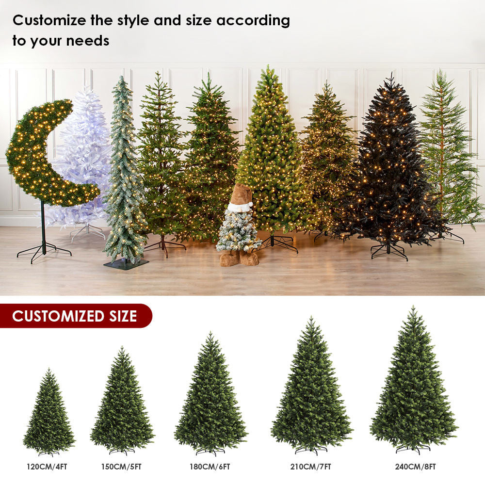 Foldable Artificial Christmas Pine Tree for Commercial Holiday Installations