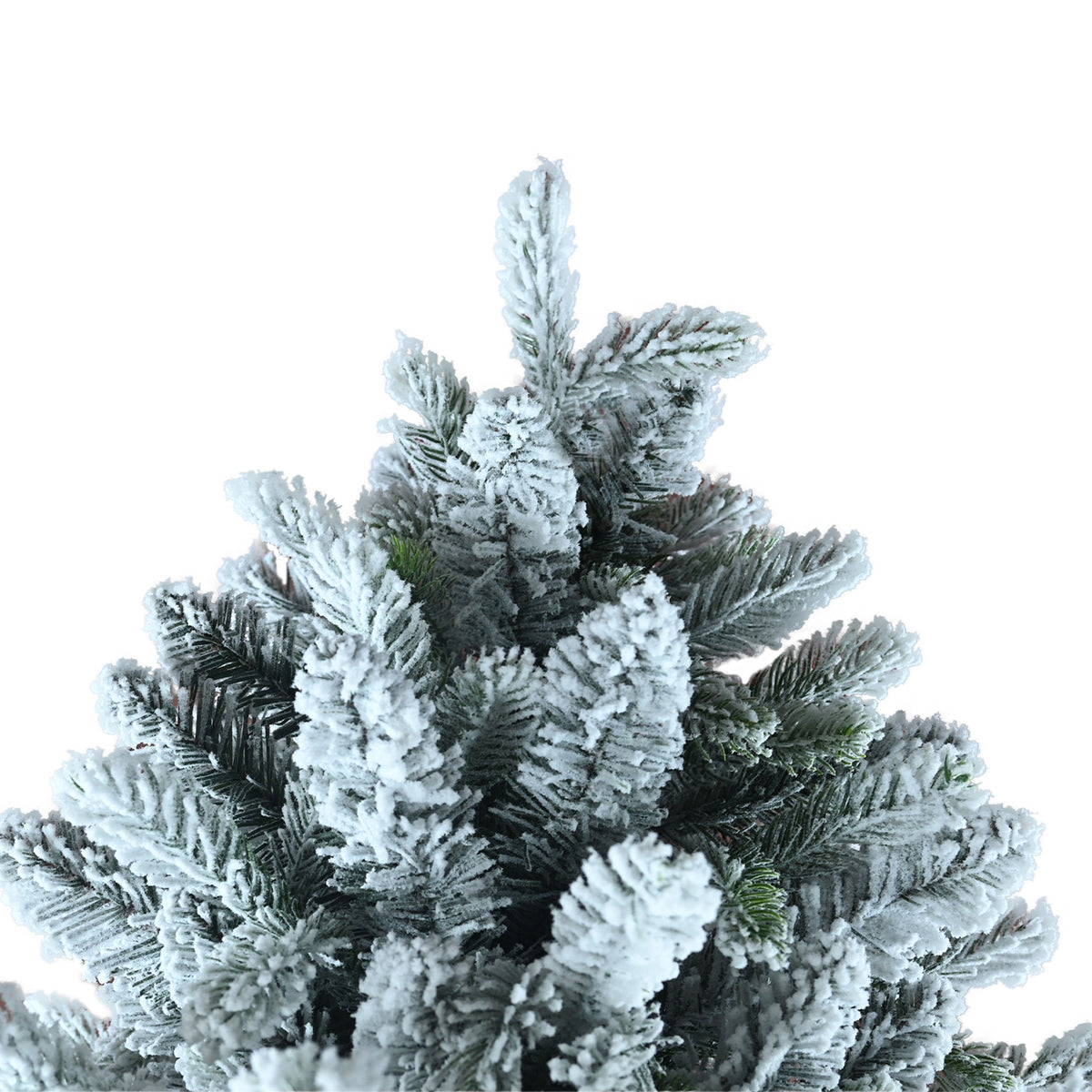 Frosted Green PVC Artificial Christmas Tree with Gradient Flocking