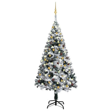 Green Artificial Christmas Tree With Pre Lit Ball