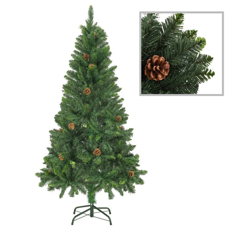 Green Artificial Pre Lit Christmas Tree With Standing Base