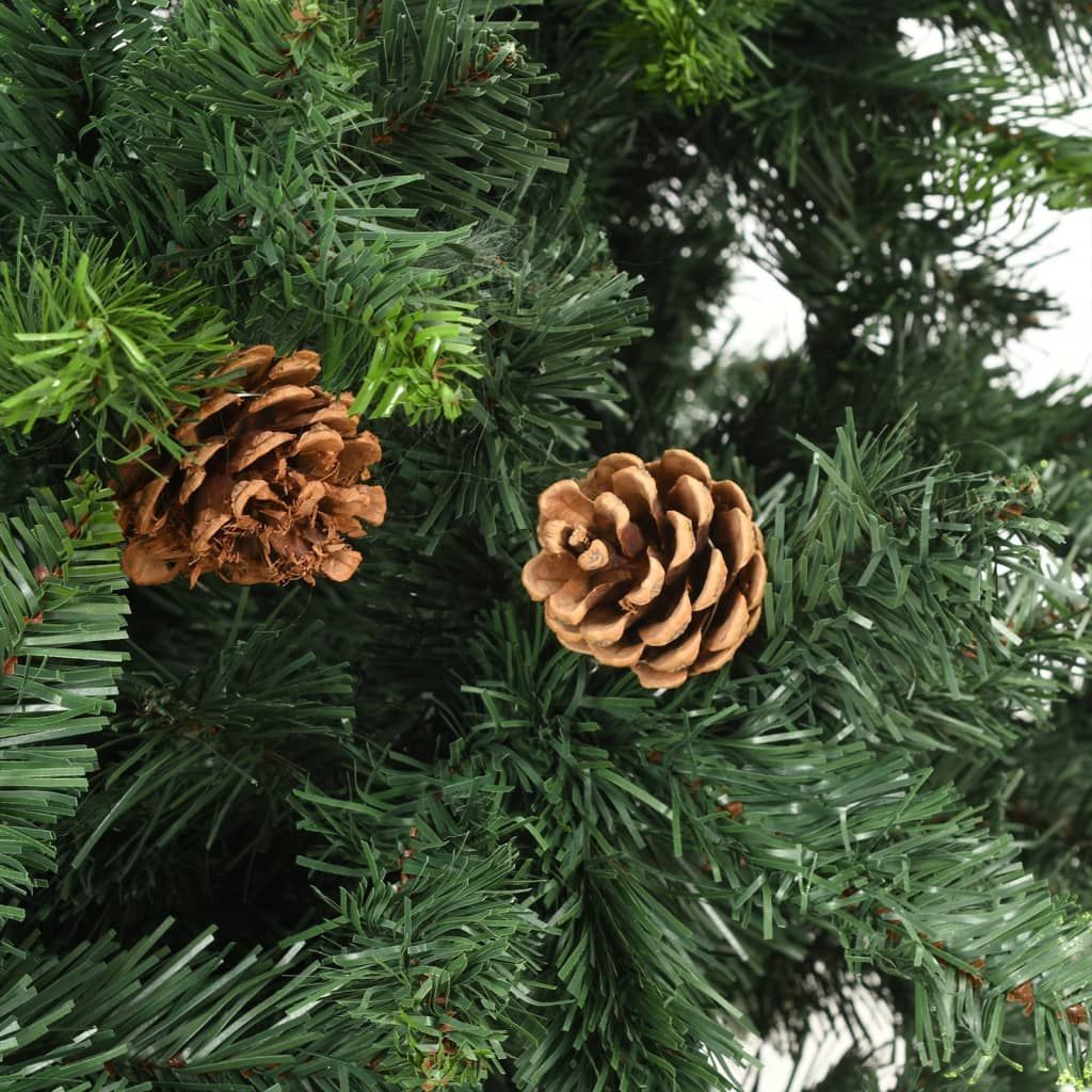 Green Artificial Pre Lit Christmas Tree With Standing Base