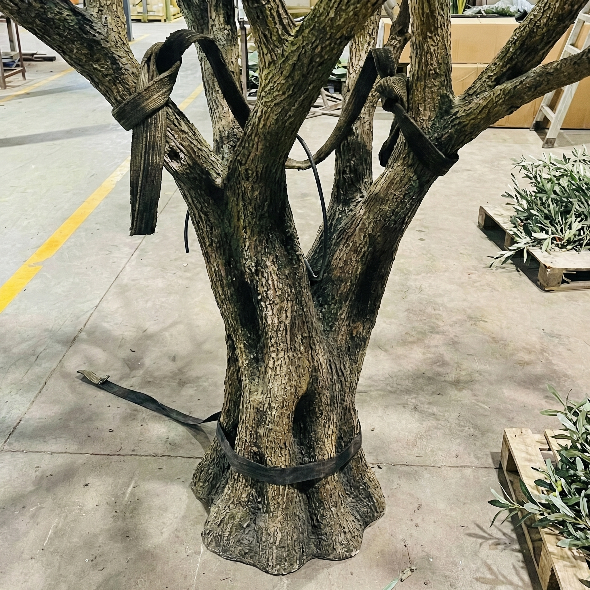Custom Artificial Olive Tree Fiberglass Decorative 8 ft