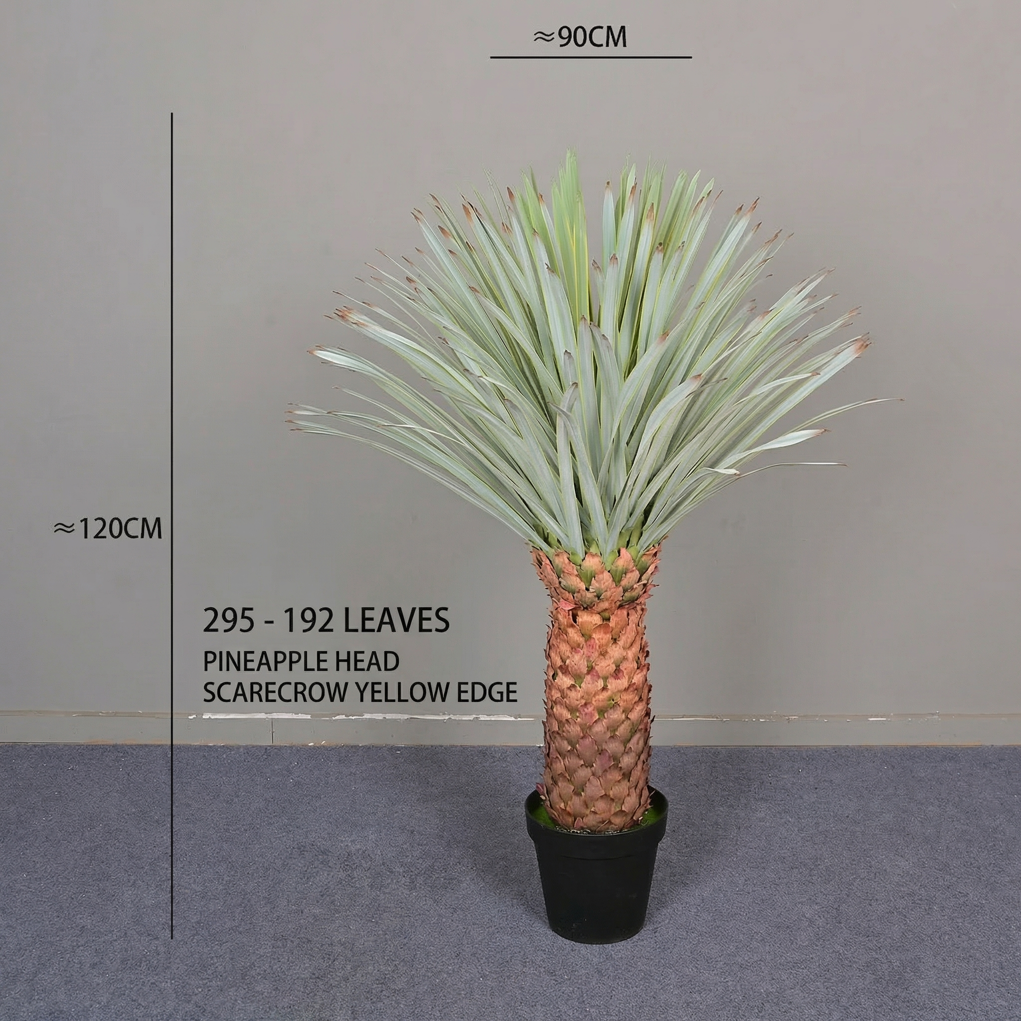 Artificial Pineapple Head Faux Cactus Plant 6 FT