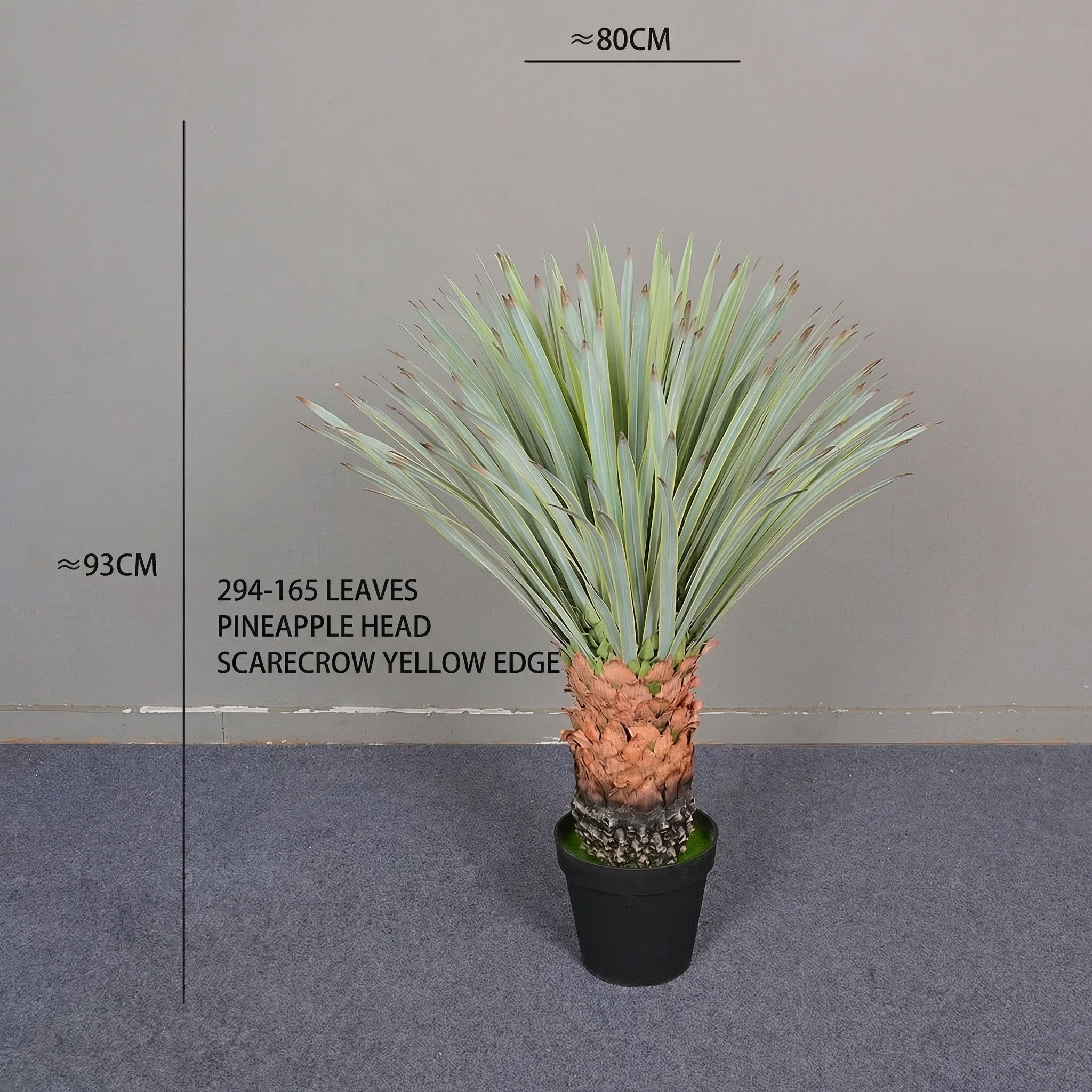 Artificial Pineapple Head Faux Cactus Plant 6 FT