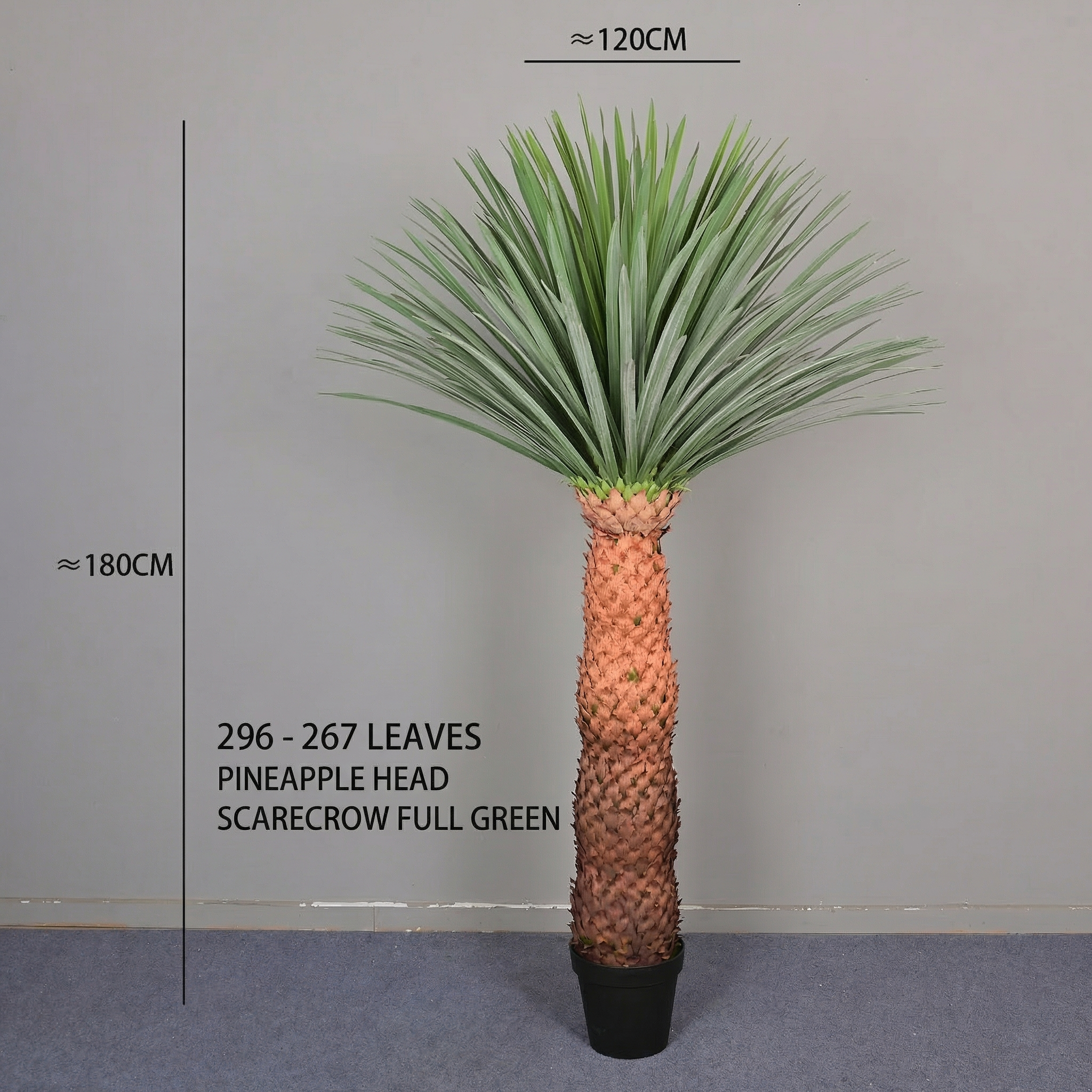 Artificial Pineapple Head Faux Cactus Plant 6 FT