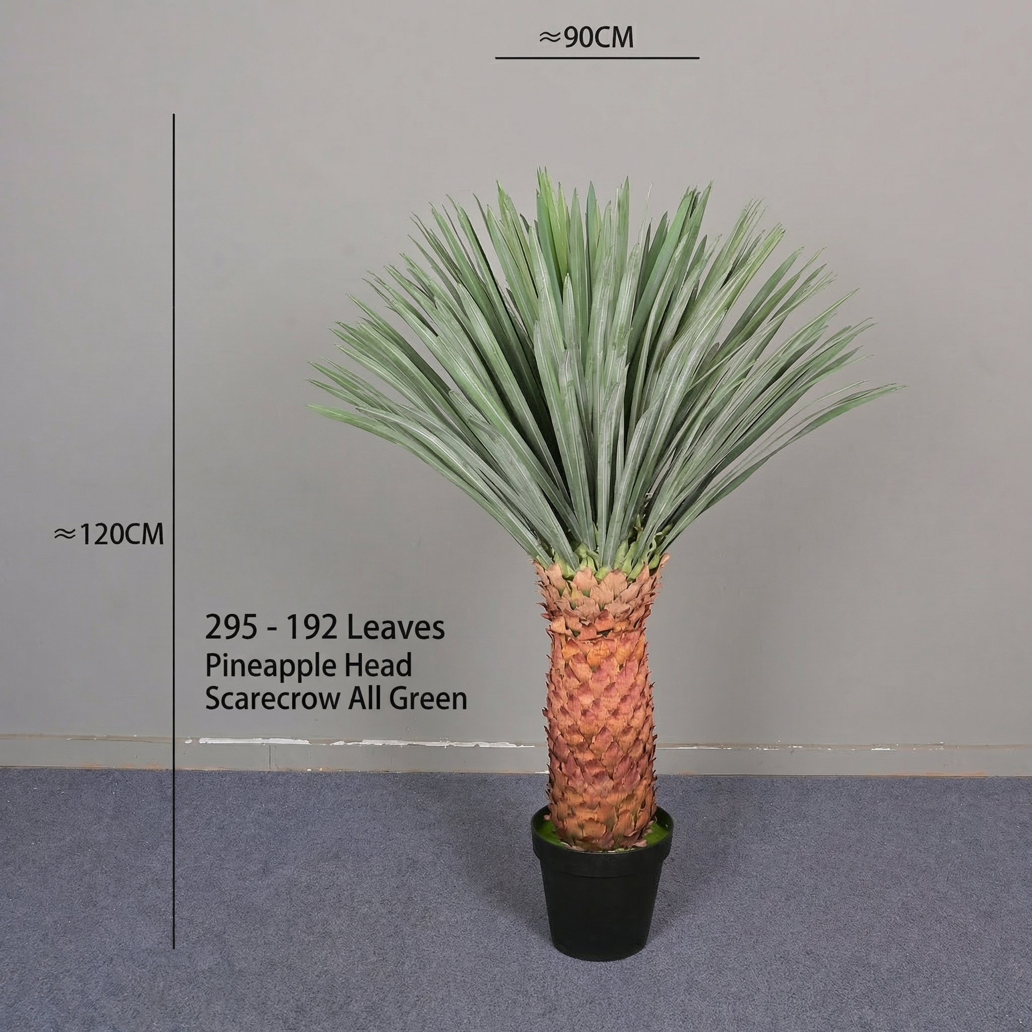 Artificial Pineapple Head Faux Cactus Plant 6 FT