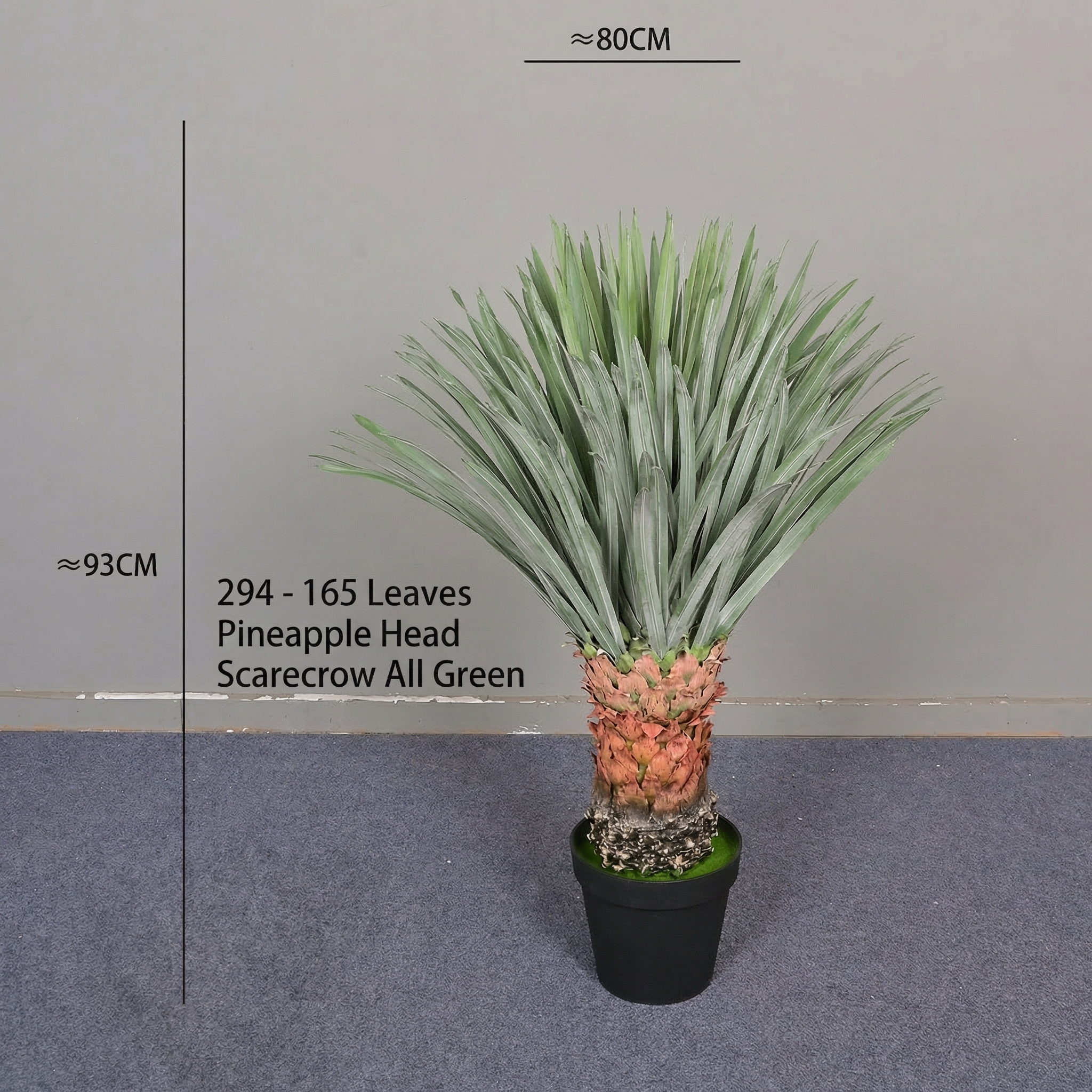 Artificial Pineapple Head Faux Cactus Plant 6 FT