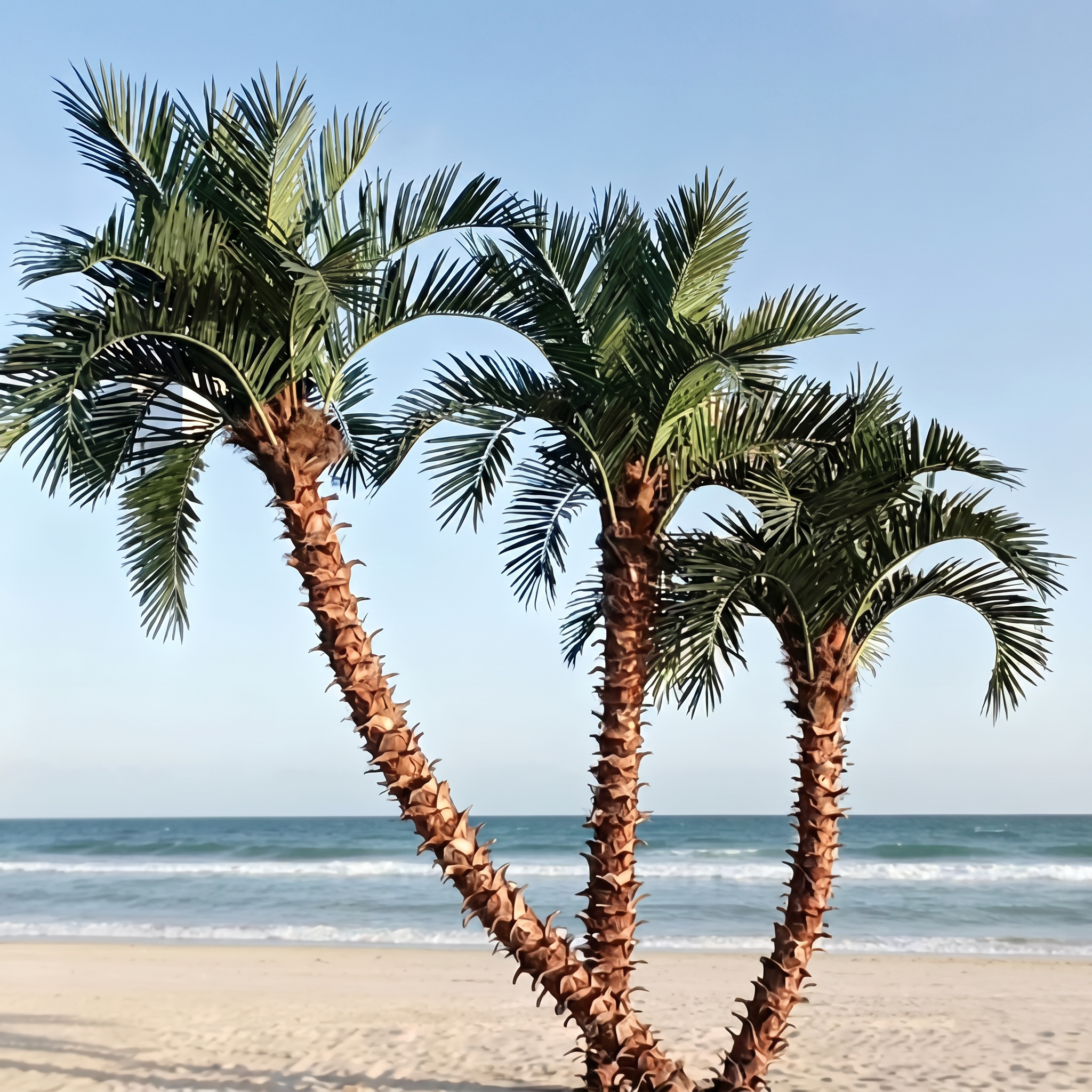 Tall Artificial Palm Tree for Tropical Commercial Interiors