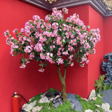 Artificial Blossom Tree in Silk Flowers for Lobby Displays