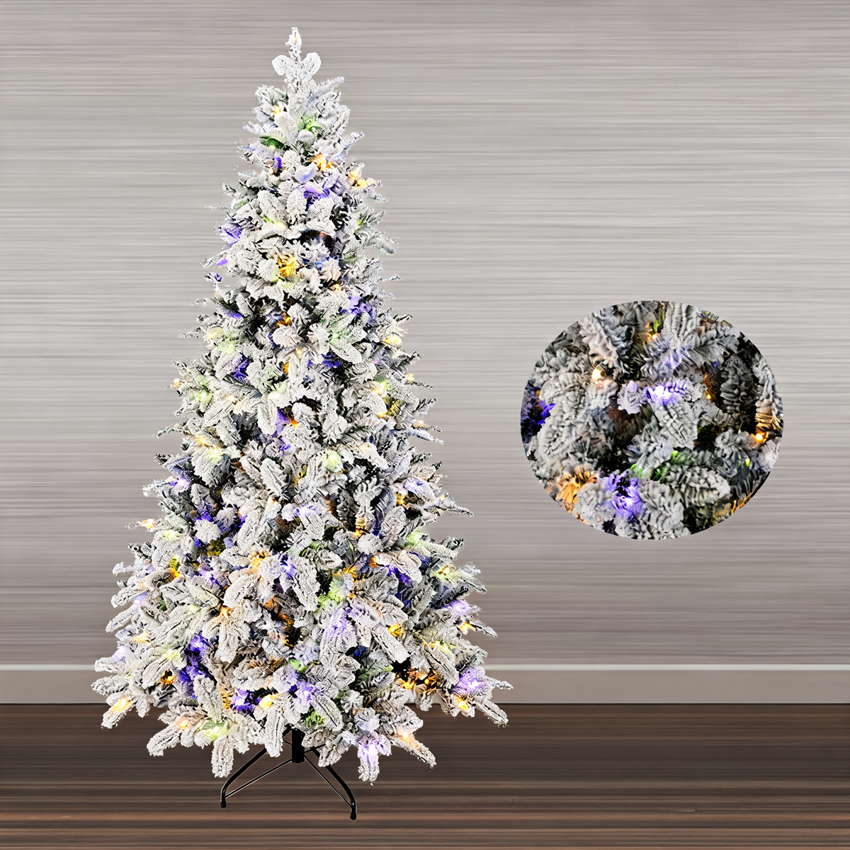 White Flocked Artificial Christmas Tree