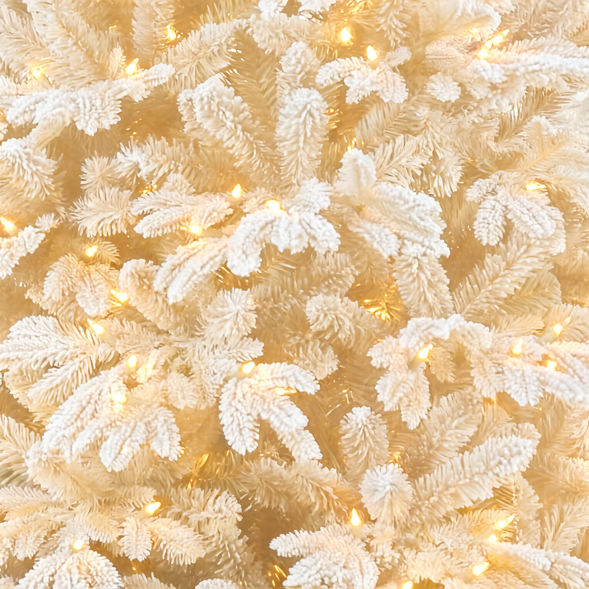 Pre Lit Snow Flocked Artificial Christmas Tree
