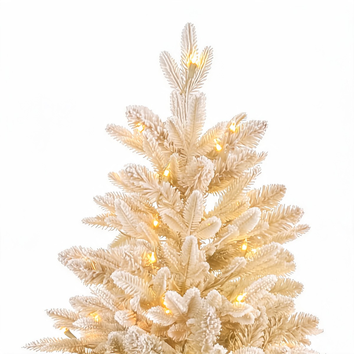 Pre Lit Snow Flocked Artificial Christmas Tree