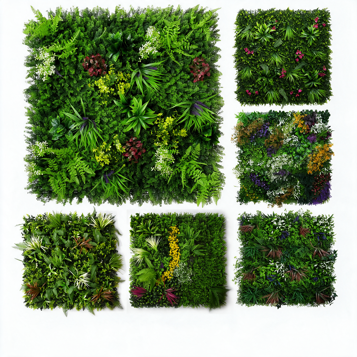 Faux Greenery Wall Panel for Commercial Backdrops