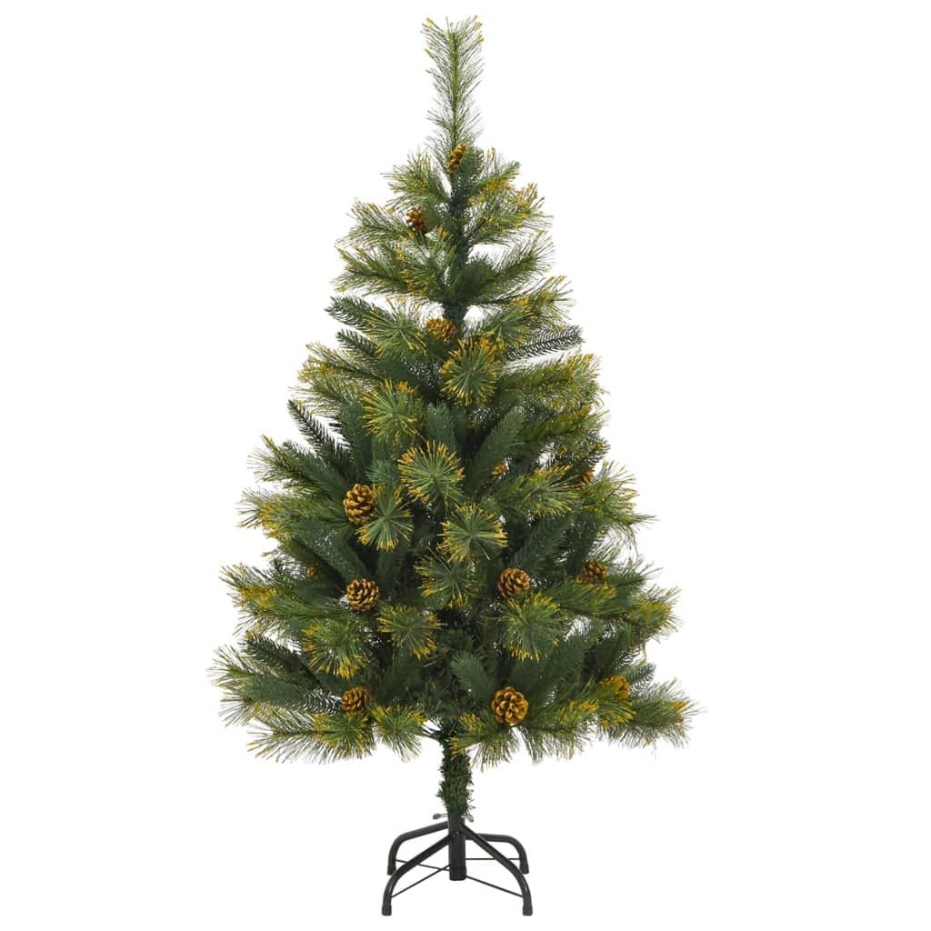 Hinged Artificial Christmas Tree Rose Gold With LEDs
