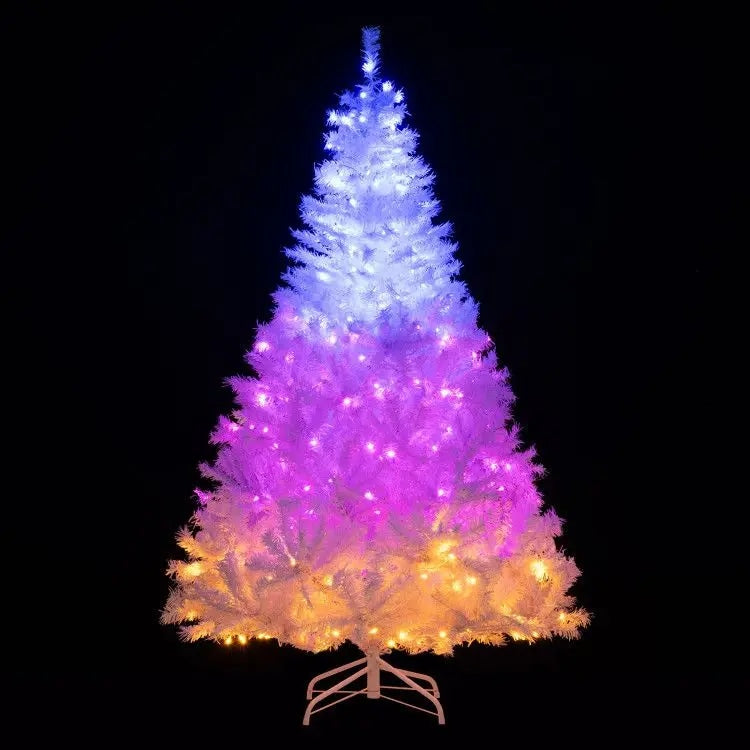Hinged Pre Lit Artificial Christmas Xmas Tree