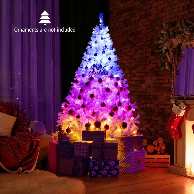 Hinged Pre Lit Artificial Christmas Xmas Tree
