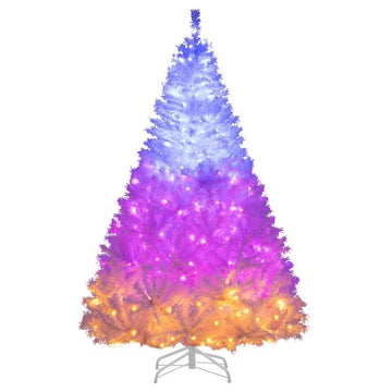 Hinged Pre Lit Artificial Christmas Xmas Tree