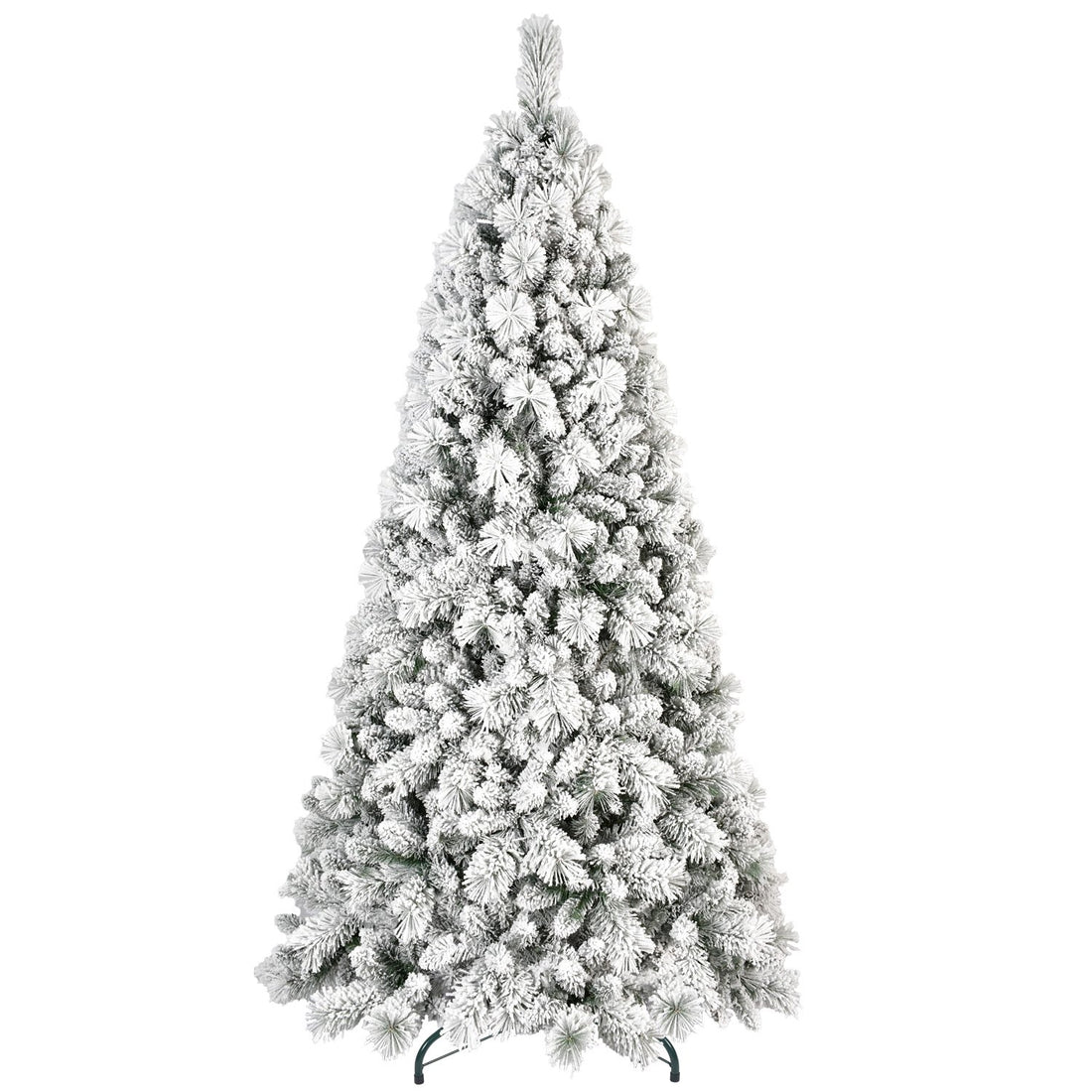 Snow Pine Artificial Christmas Tree with Heavy Flocking