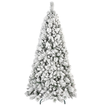 Snow Pine Artificial Christmas Tree with Heavy Flocking