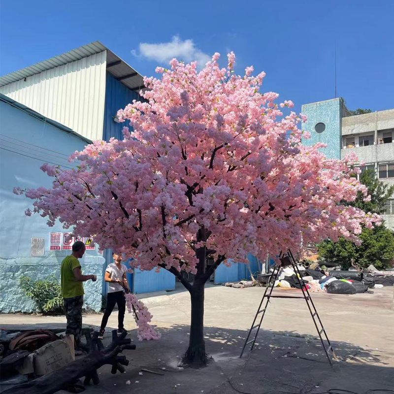 Large Artificial Cherry Blossom Tree Fiberglass Trunk