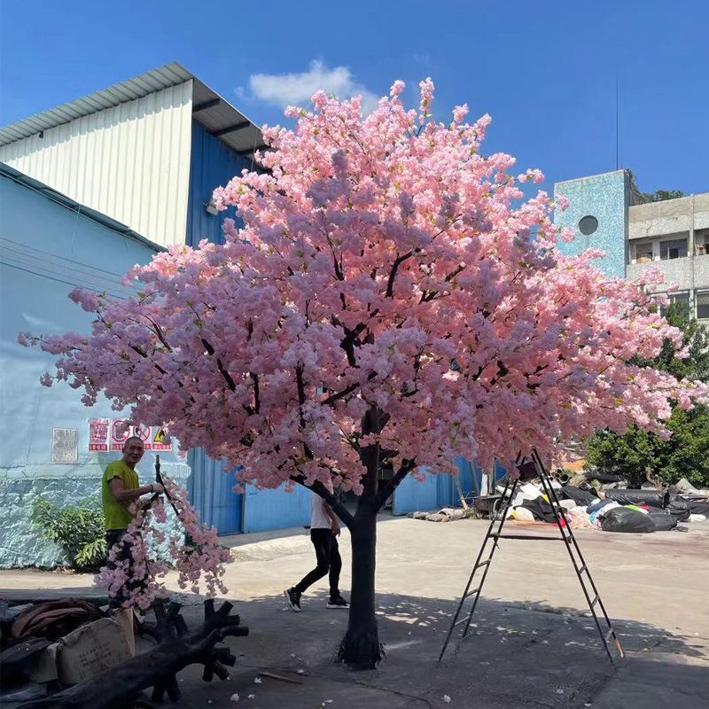 Large Artificial Cherry Blossom Tree Fiberglass Trunk