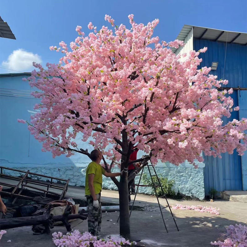 Large Artificial Cherry Blossom Tree Fiberglass Trunk