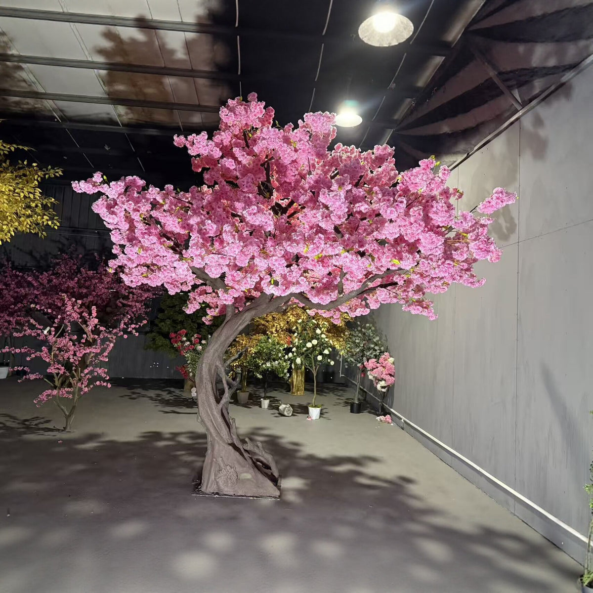 Large Faux Pink Cherry Blossom Tree for Commercial Interiors