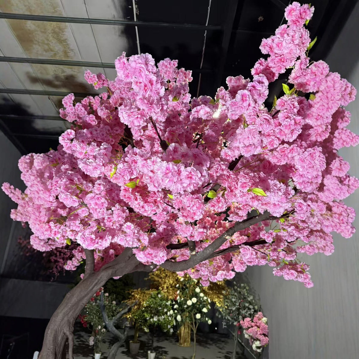 Large Faux Pink Cherry Blossom Tree for Commercial Interiors