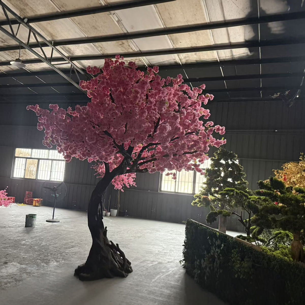 Large Faux Pink Cherry Blossom Tree for Commercial Interiors