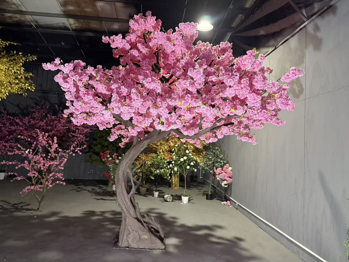 Large Faux Pink Cherry Blossom Tree for Commercial Interiors