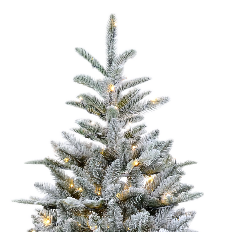 Large Luxury Artificial Christmas Tree Snowflake PE Hinged Stand