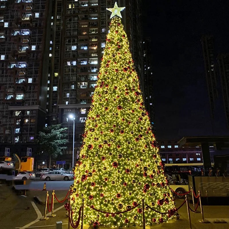Large Outdoor Giant Christmas Tree with Multicolor LED Lights
