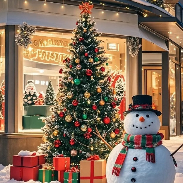 Large Outdoor Giant Christmas Tree with Multicolor LED Lights