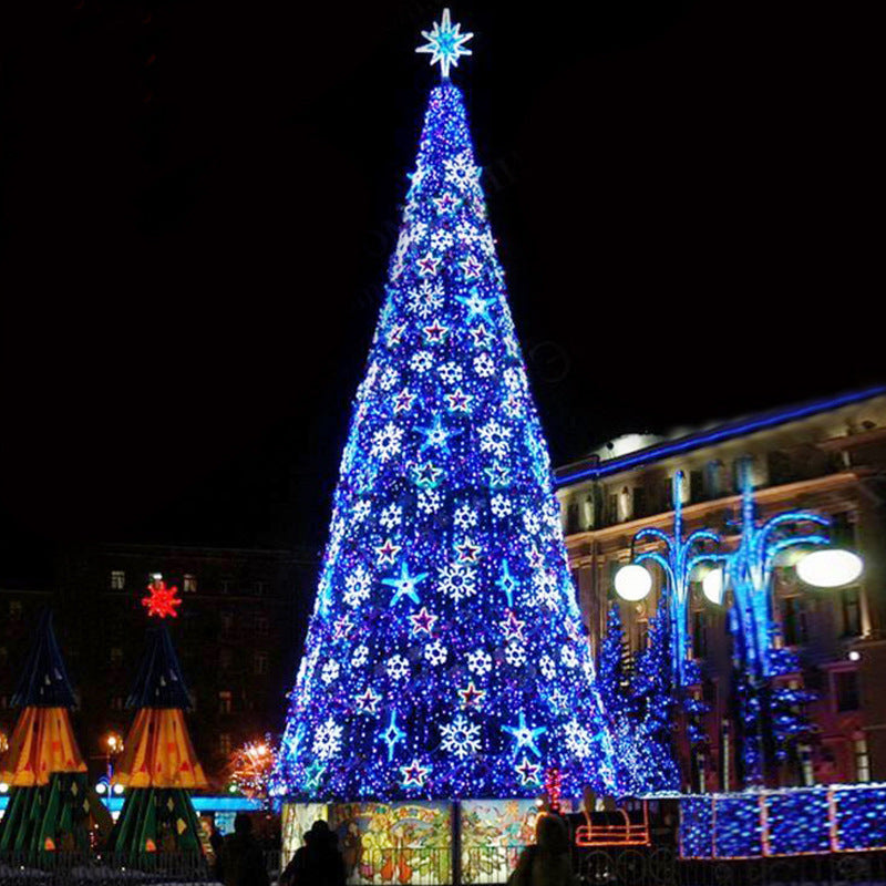 Large Outdoor Giant Christmas Tree with Multicolor LED Lights