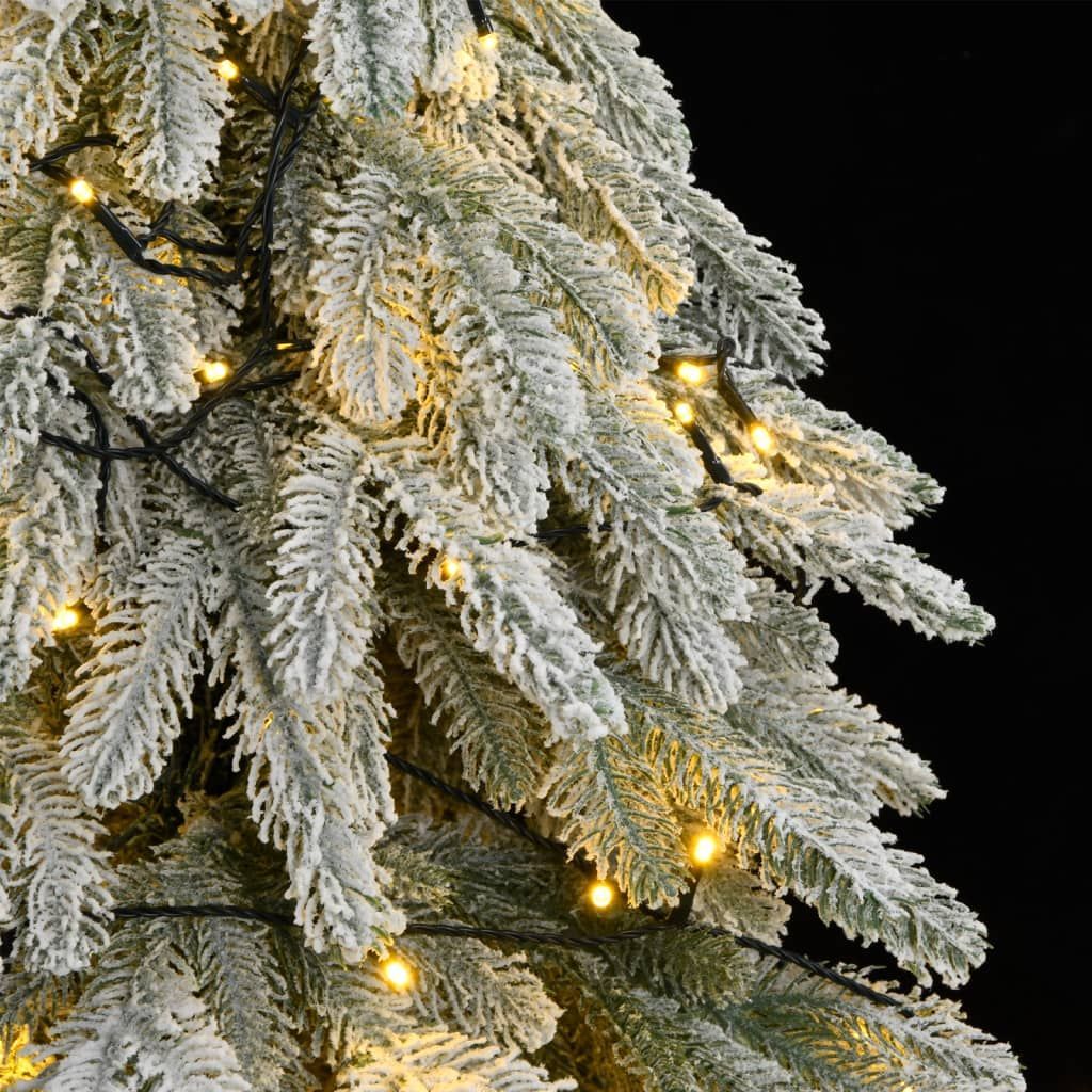 LED Artificial Christmas Tree with Flocked Snow and Lights