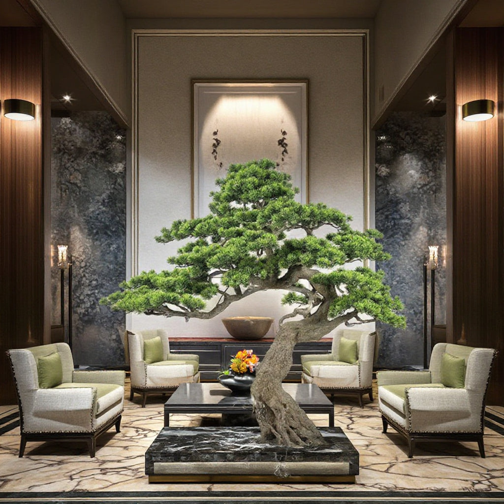 1.65m Large Artificial Black Pine Tree for Indoor Decoration