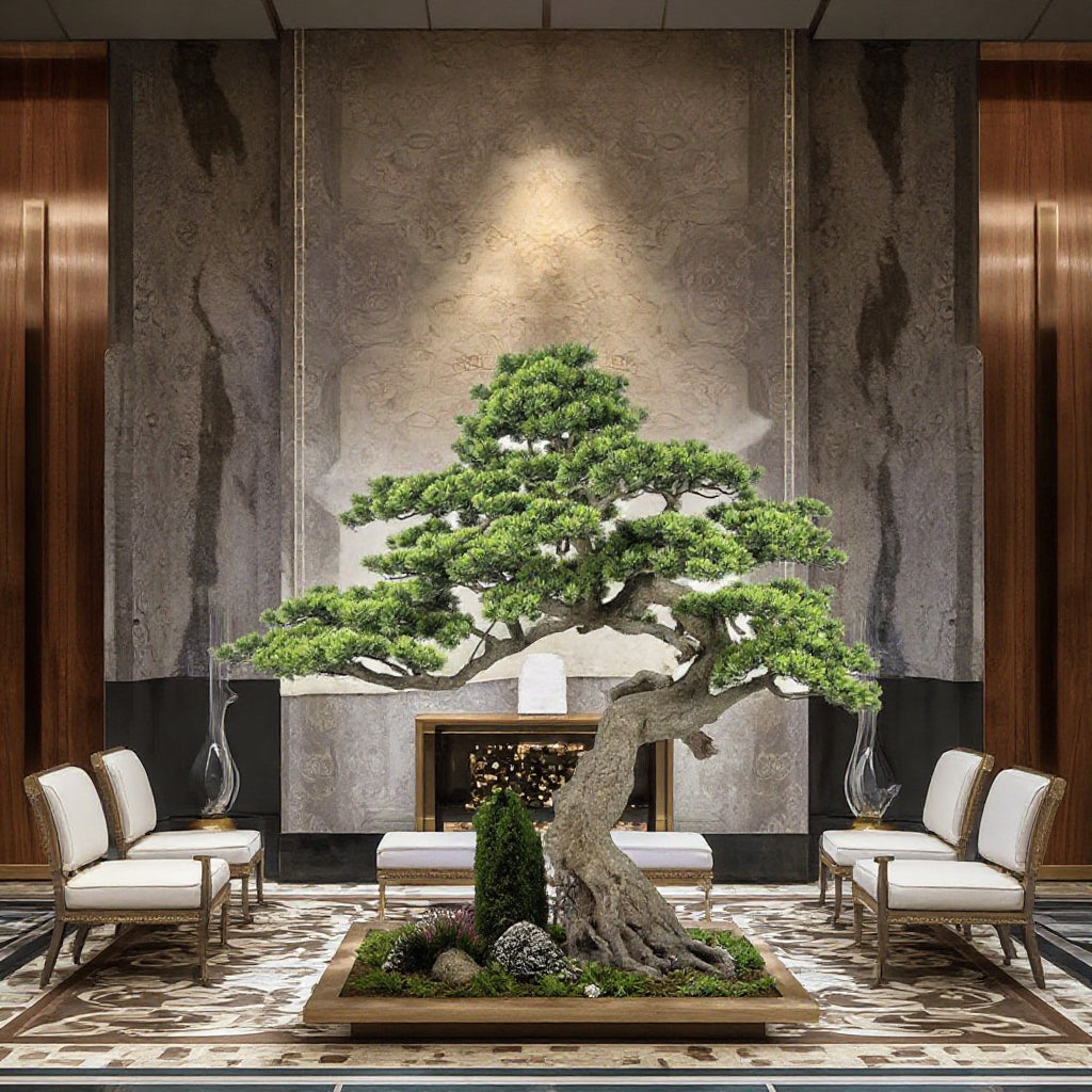 1.65m Large Artificial Black Pine Tree for Indoor Decoration