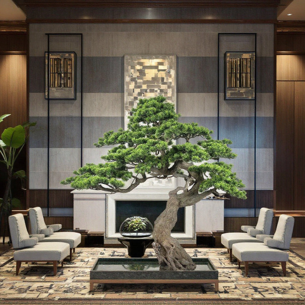 1.65m Large Artificial Black Pine Tree for Indoor Decoration