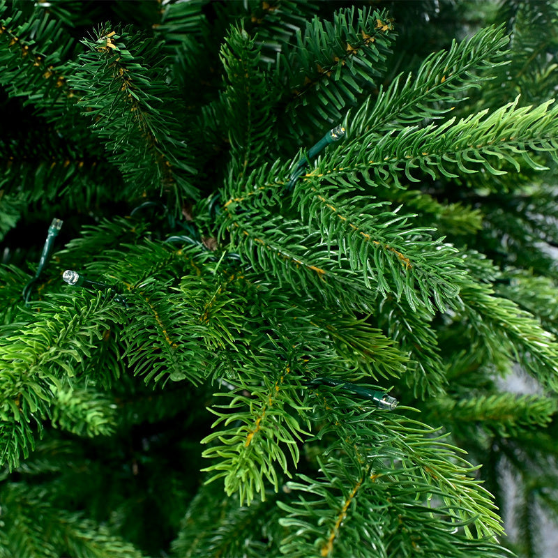 Natural Green Artificial Spruce Christmas Tree with Realistic Layered Branches